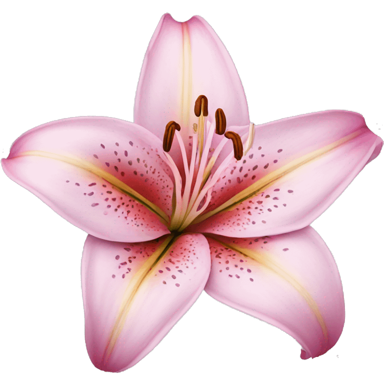 pink lily  flower  emoji