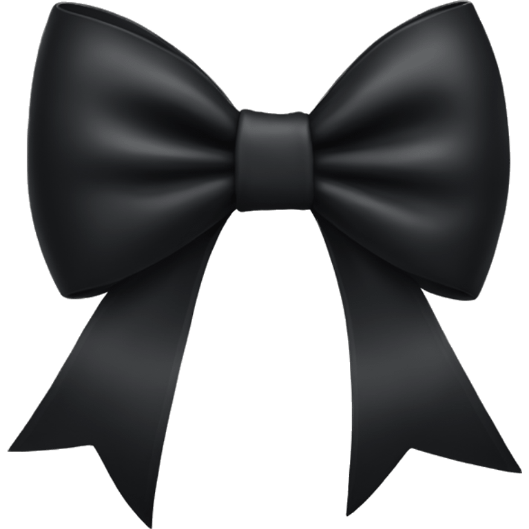 Black bow emoji