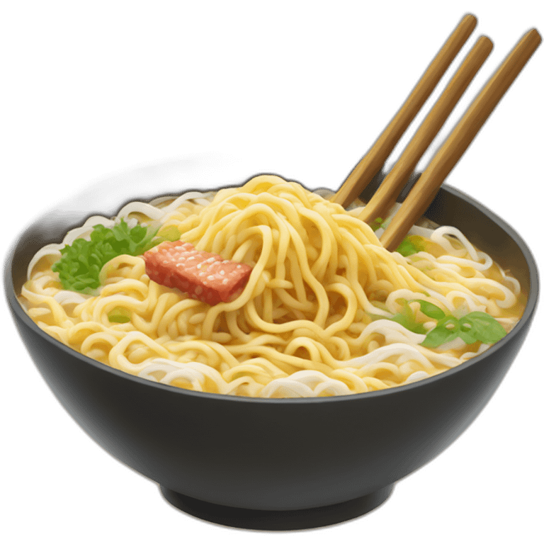 chenipan qui mange des ramen emoji