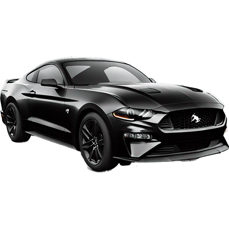 all black 2020 mustang emoji