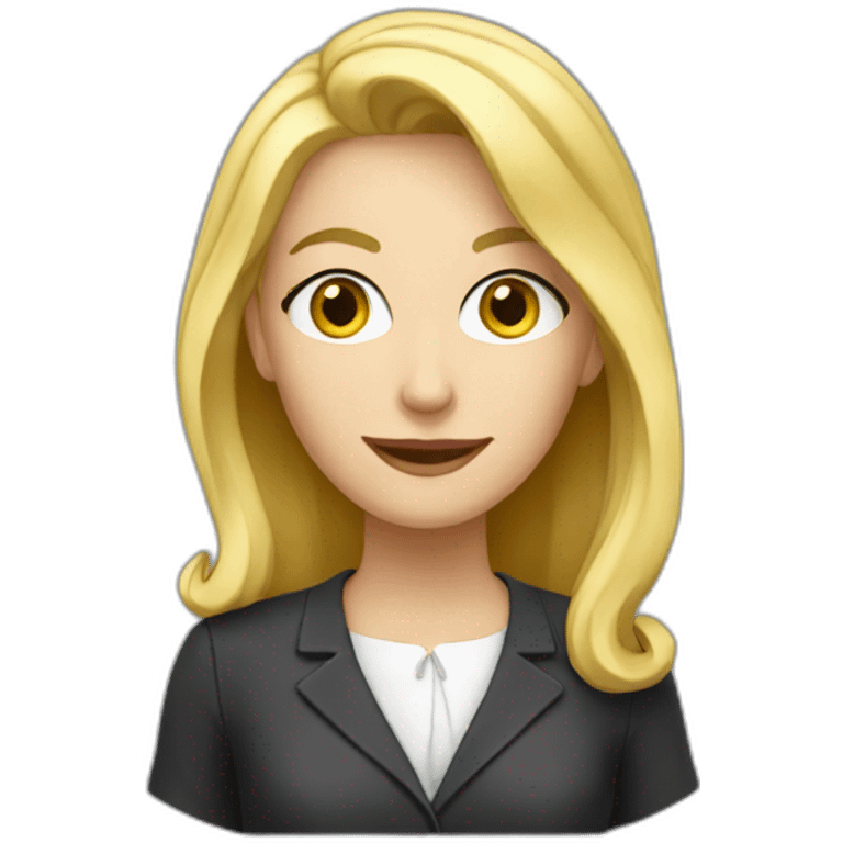 a blond french teacher women  emoji