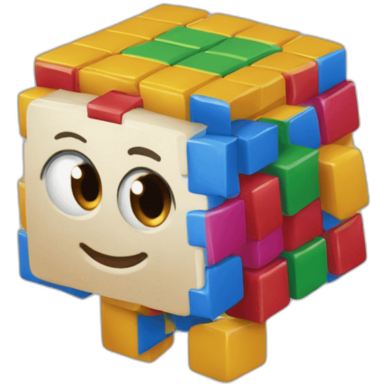 Rubiks cubes friends emoji