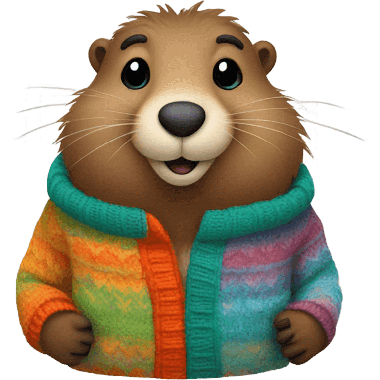 Groundhog in a sweater ￼ emoji