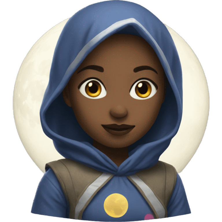 Moon girl emoji