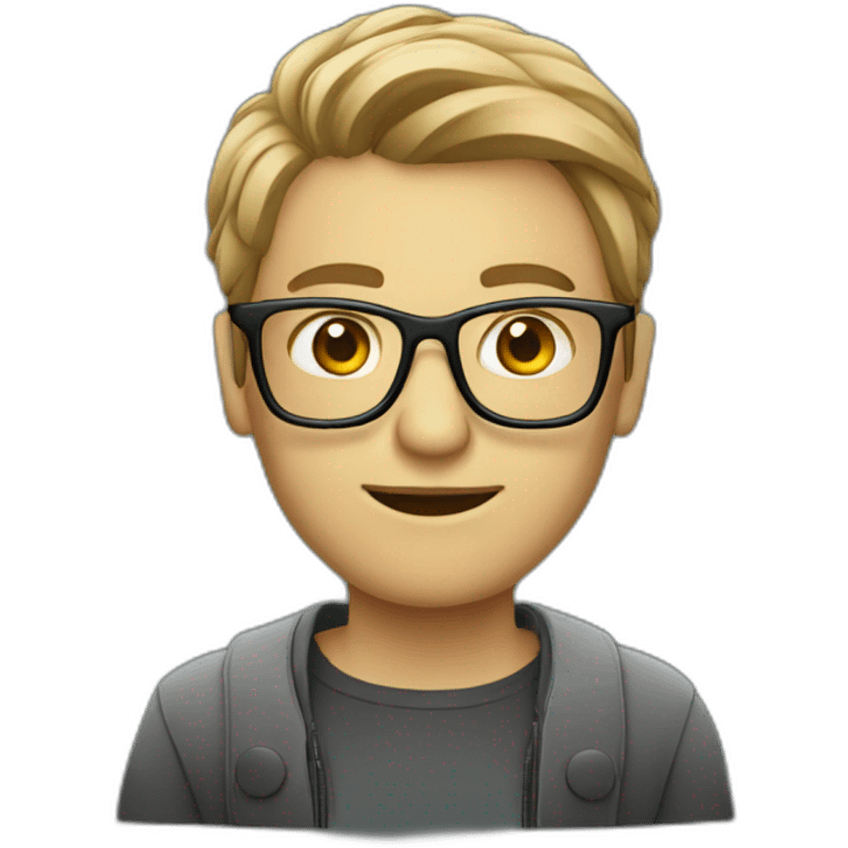 IT programmer in glasses emoji