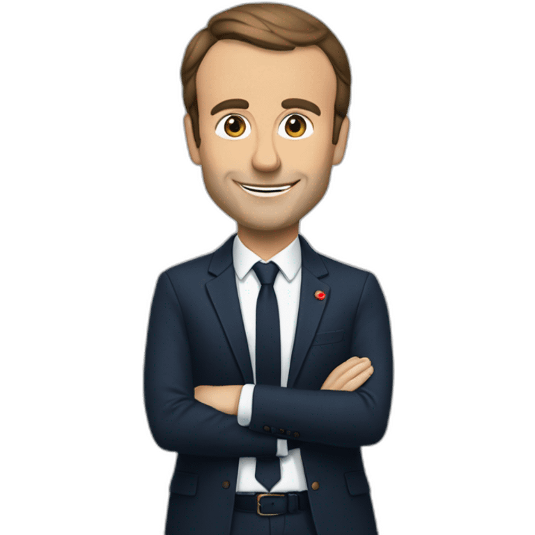 macron qui monte une vidéo emoji