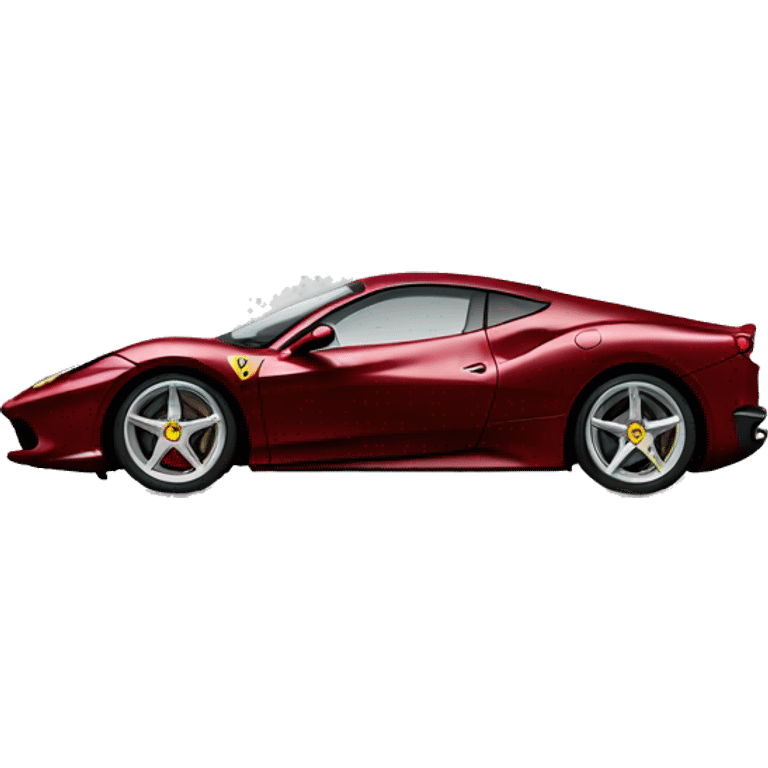 Burgundy Ferrari car emoji