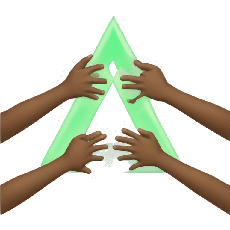 Triangle unit hands  emoji