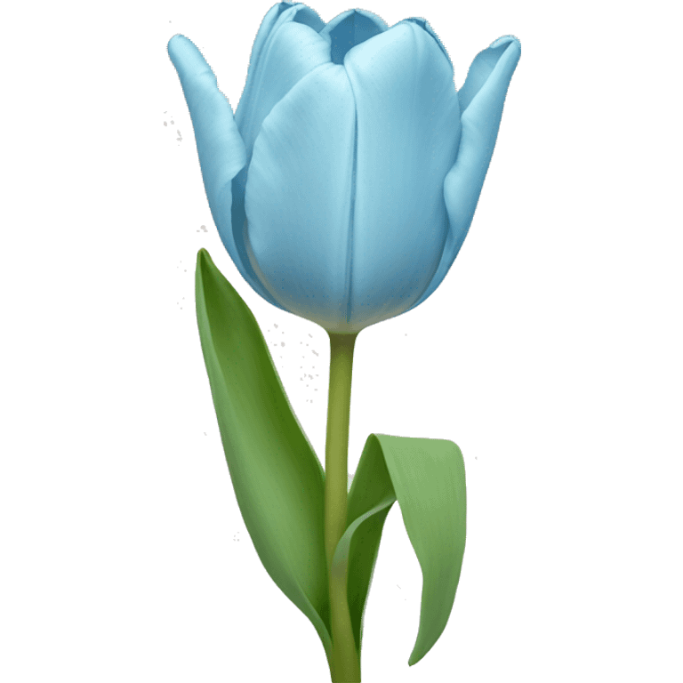 Pastel Blue single tulip emoji