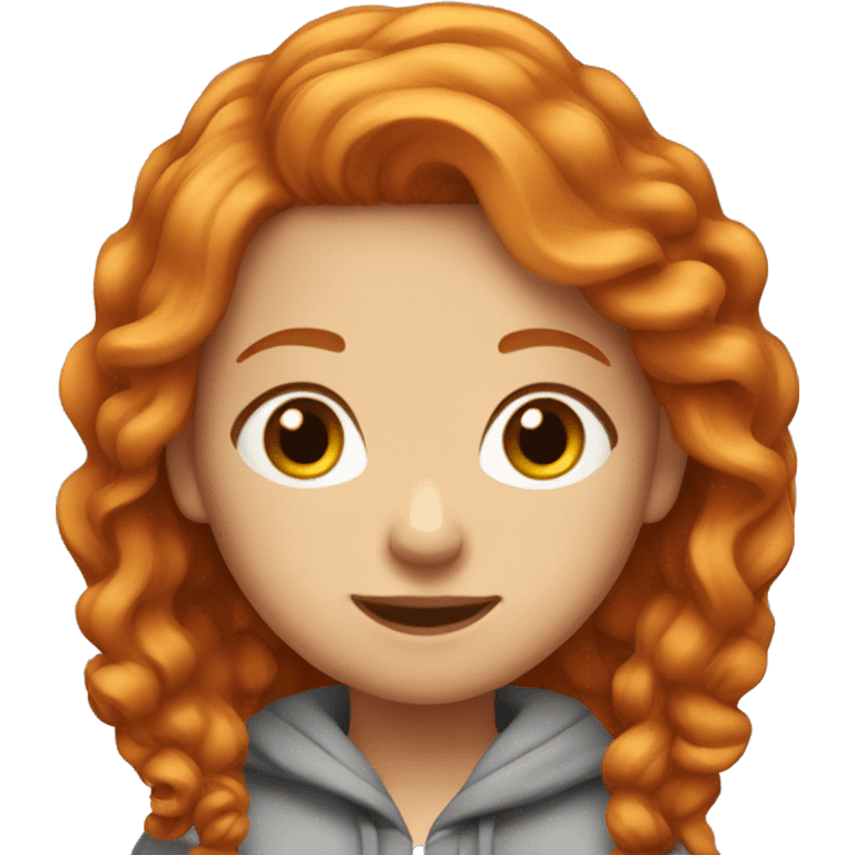 Pretty ginger hair girl emoji