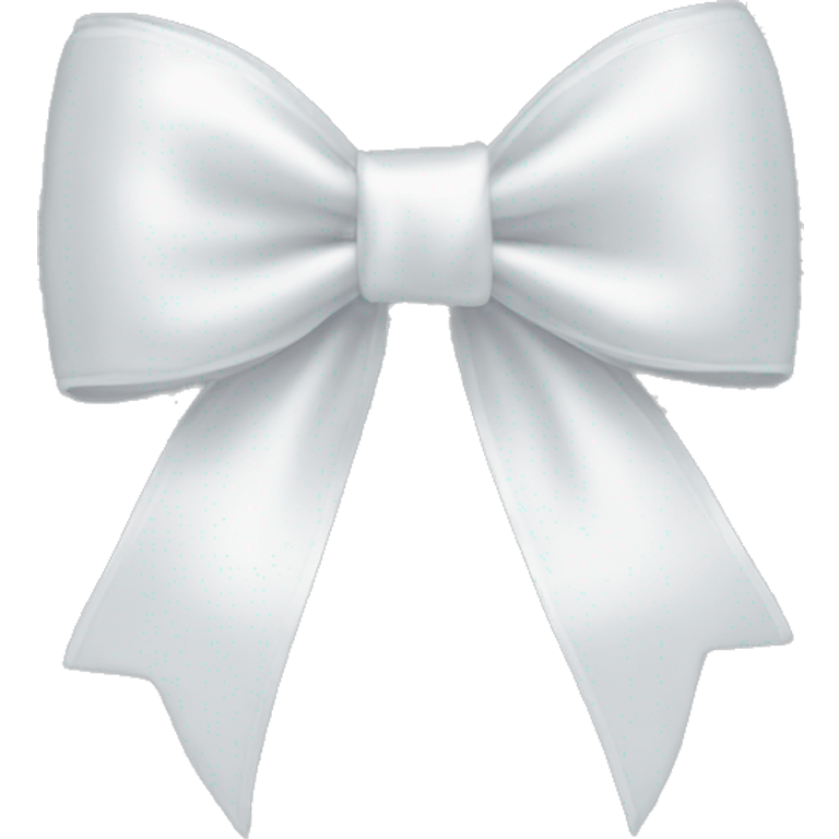 white satin bow emoji