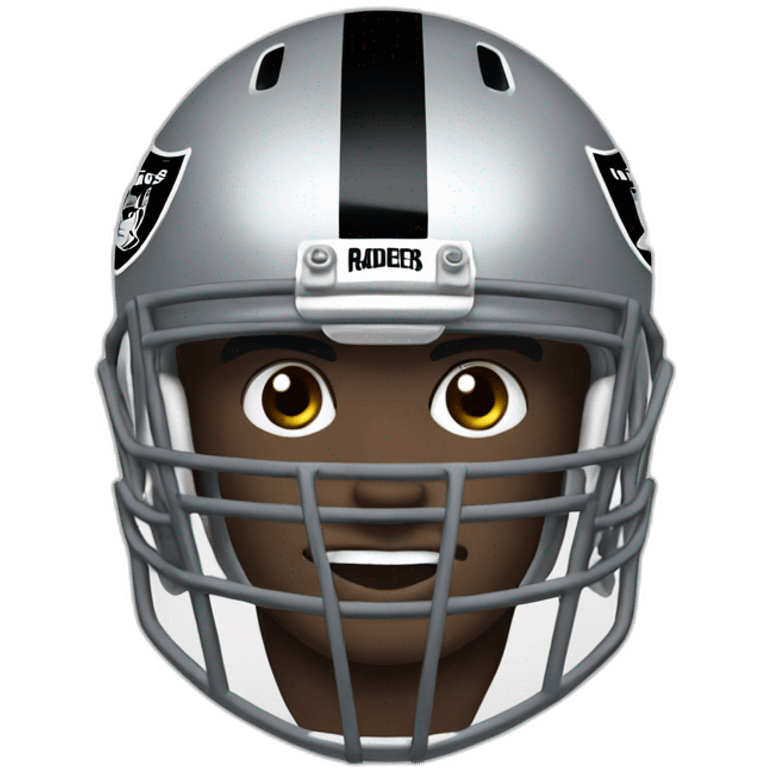 las vegas raiders football emoji