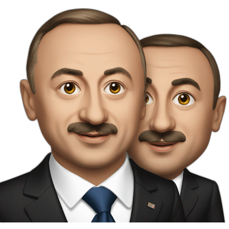 ilham aliyev with pasyinyan emoji