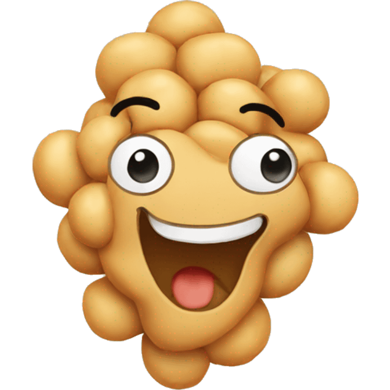 chickpea with face emoji