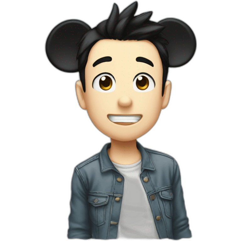 mickey style manga emoji