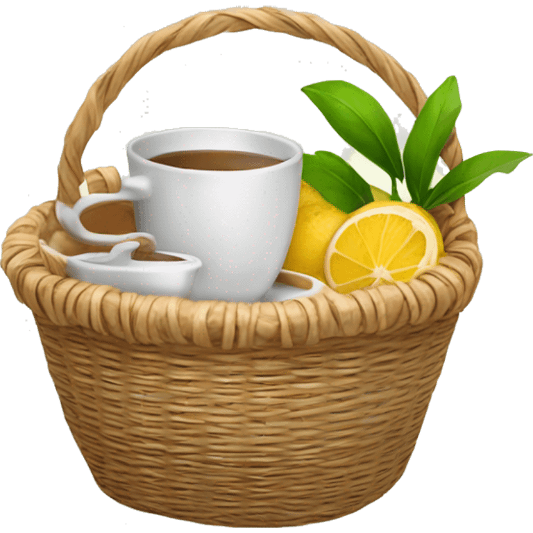 Gift basket tea coffee emoji