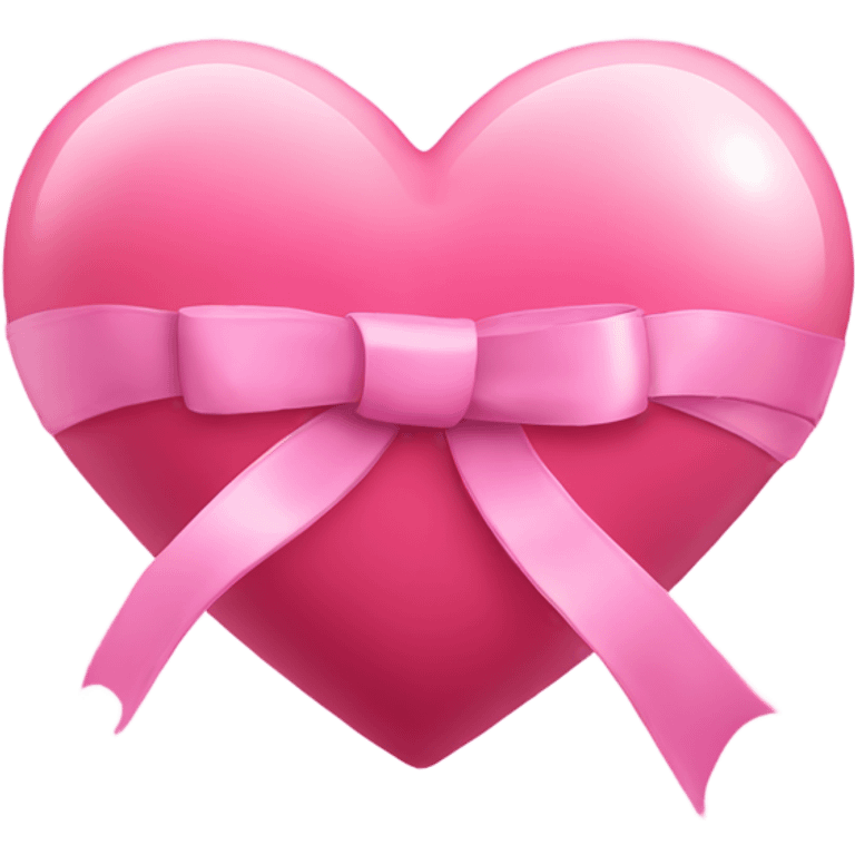 pink heart with pink ribbon emoji