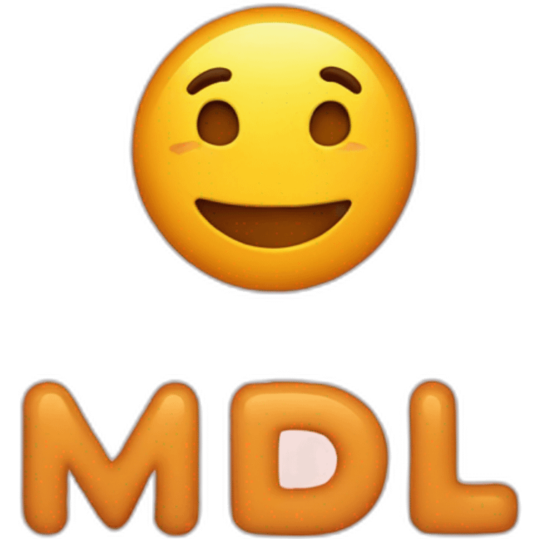 love message, with text "MDL" emoji