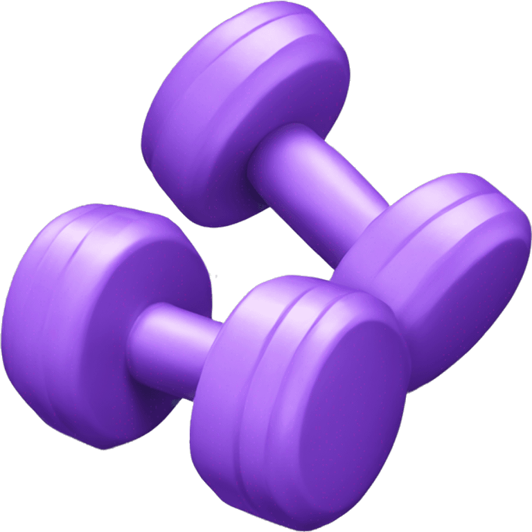 light purple dumbbell emoji