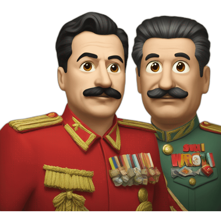 Stalin with mario emoji