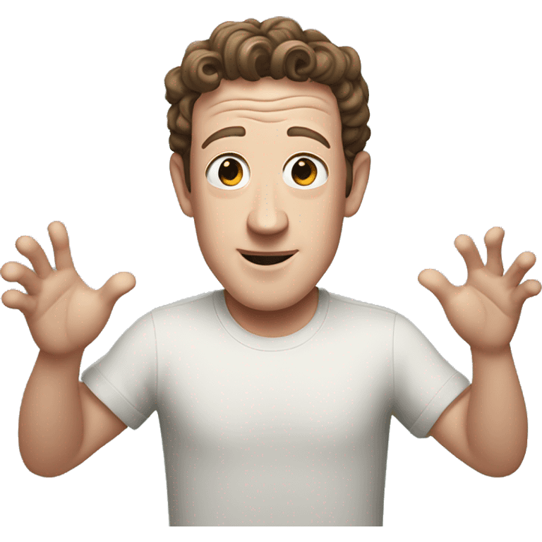 Zuckerberg opening his arms emoji