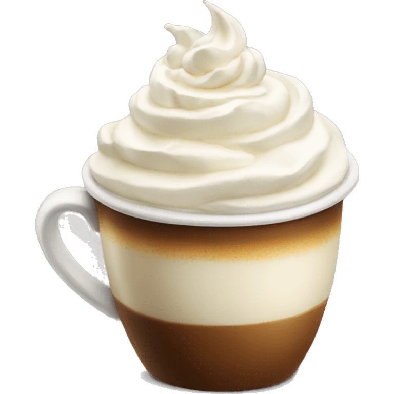 Coffee with whipped cream  emoji