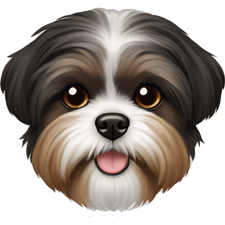 black and brown shih tzu maltese mix emoji