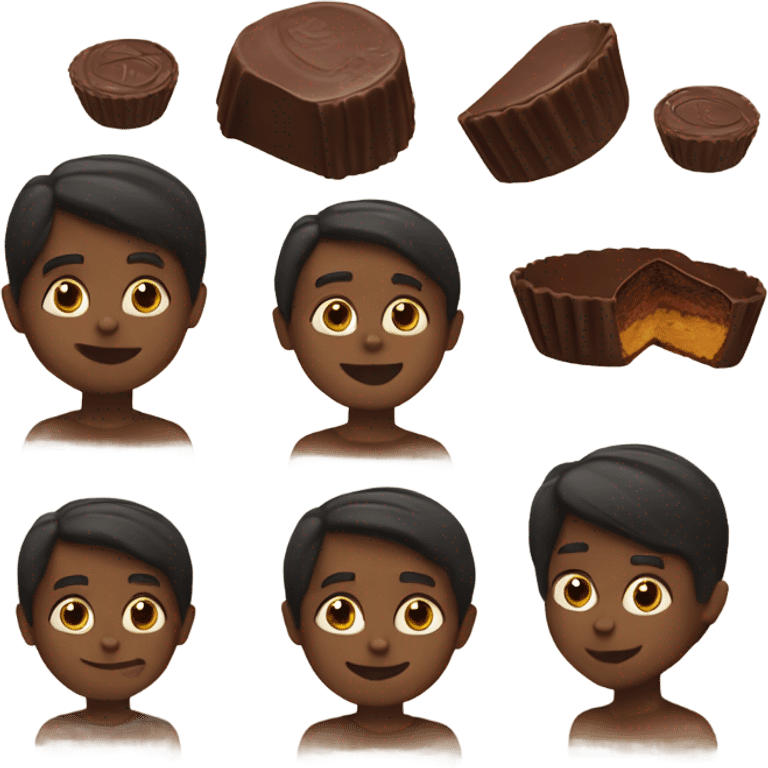 Reese Cup of 🫶🏿 emoji