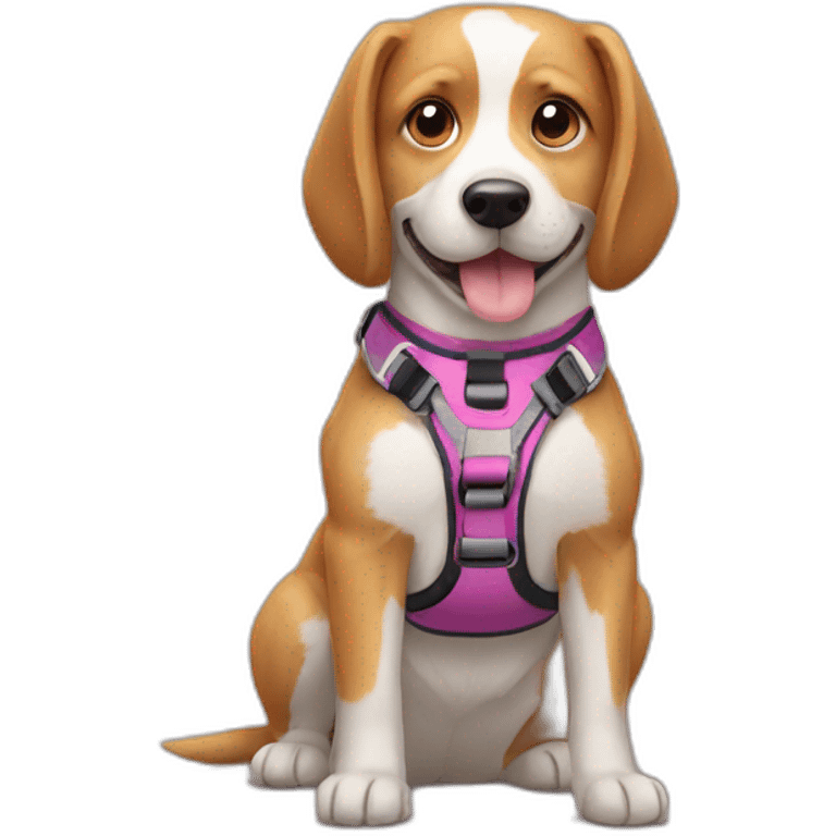 dog with dog harness emoji