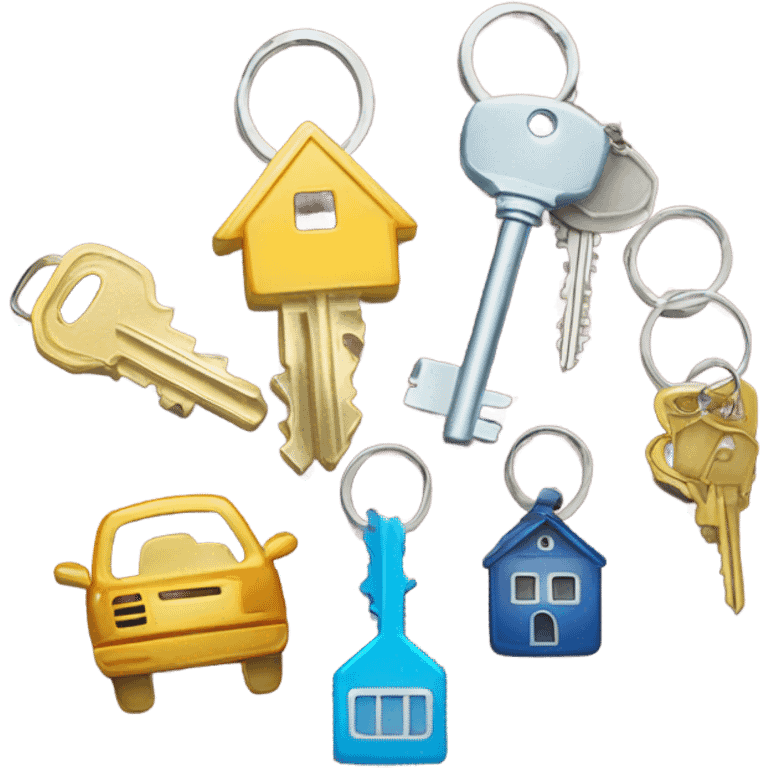 Keys on a keychain  emoji