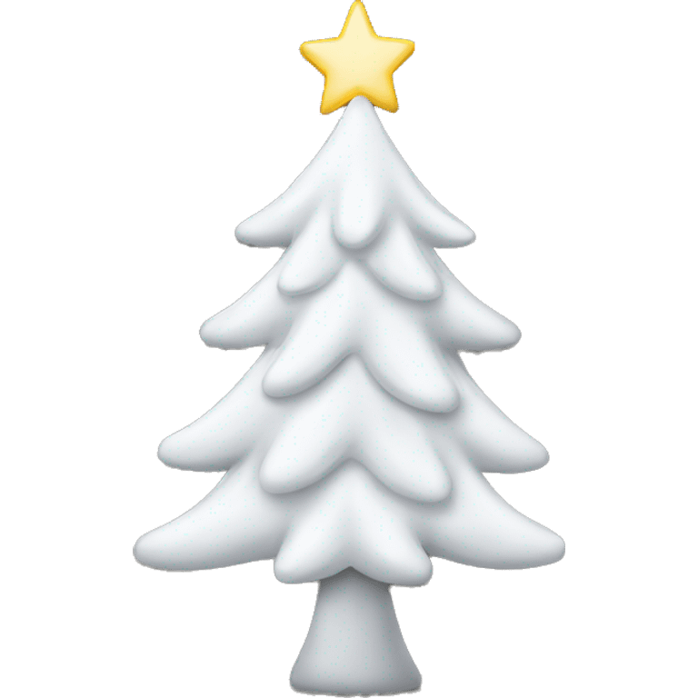 white christmas tree emoji