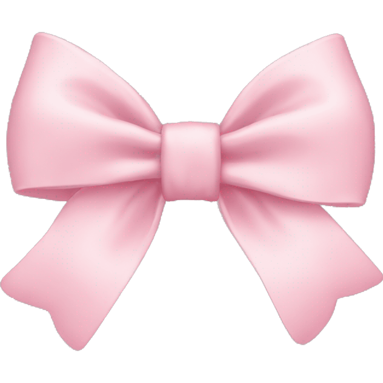 Pastel pink bow emoji