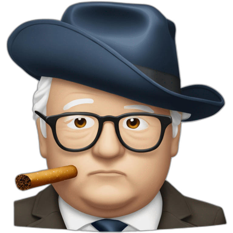 Jean marie le pen fume cigare emoji