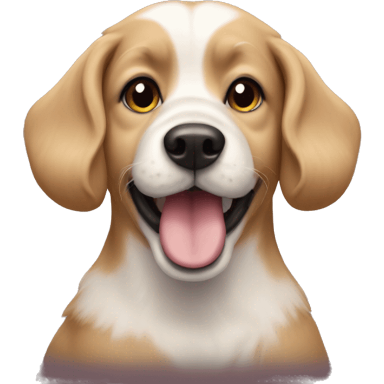 Dog coquette emoji