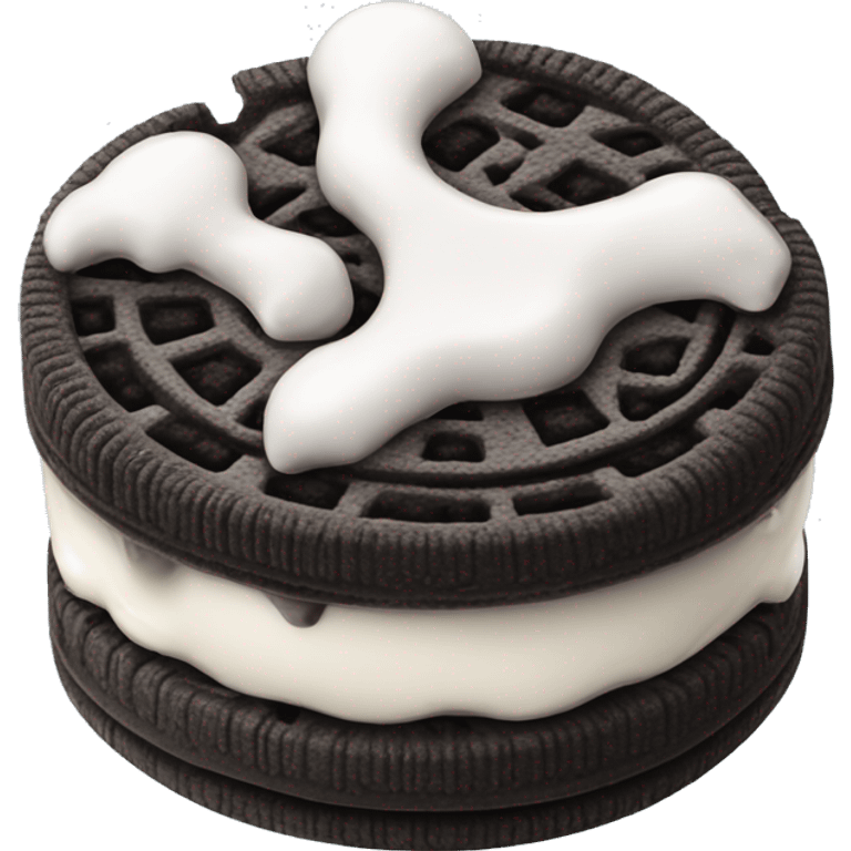 Oreo ice cream emoji