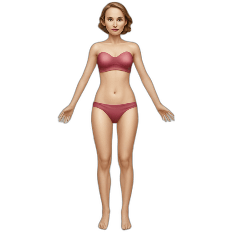 woman's abdomen art school scheme anatomy of body art Natalie Portman emoji