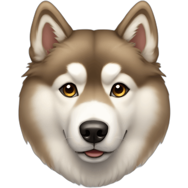 Light Brown malamute emoji