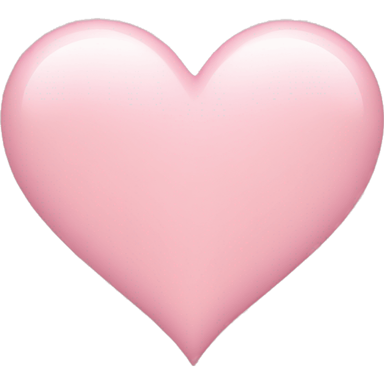 Light pink heart  emoji