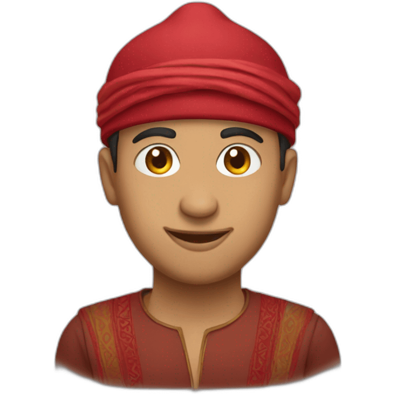 Moroccan red hat emoji