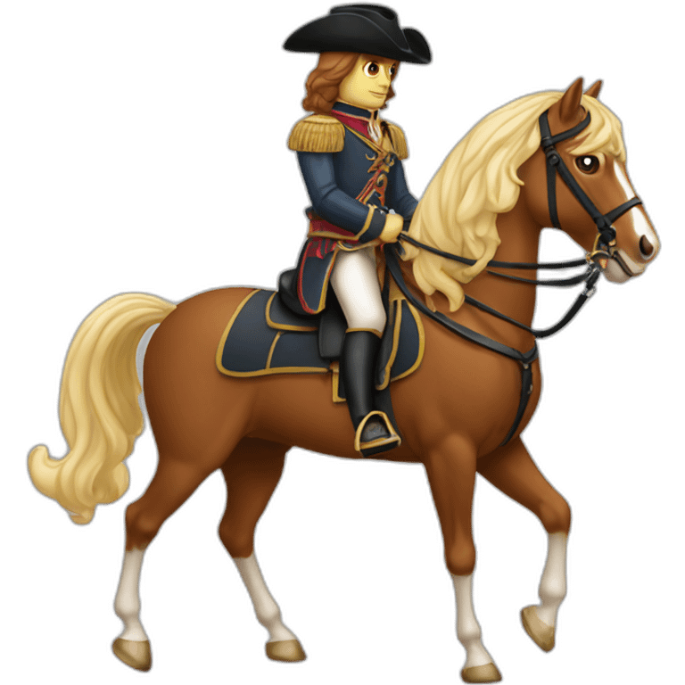 Cavalier sur un cheval emoji