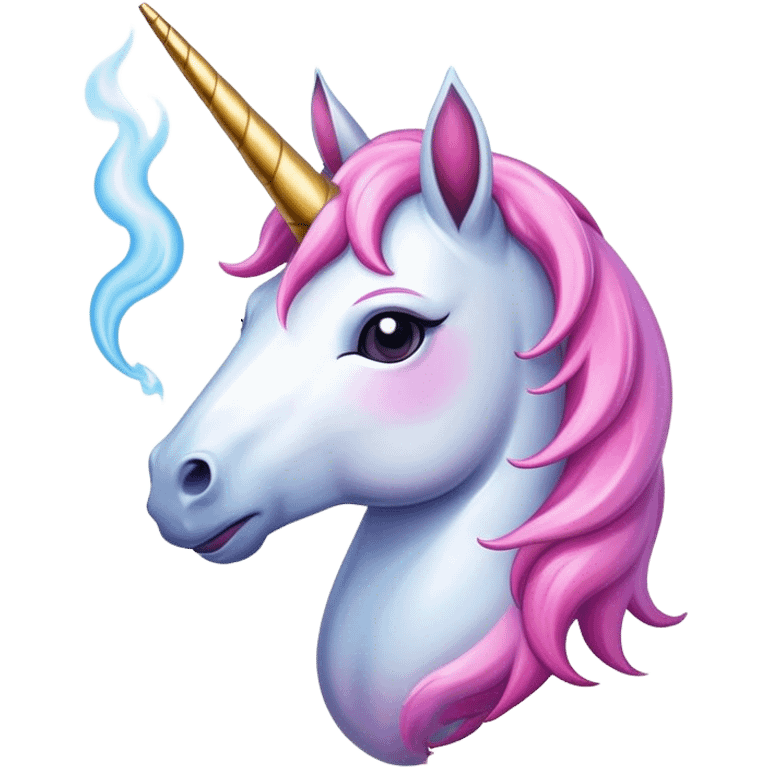 unicornio fumando emoji