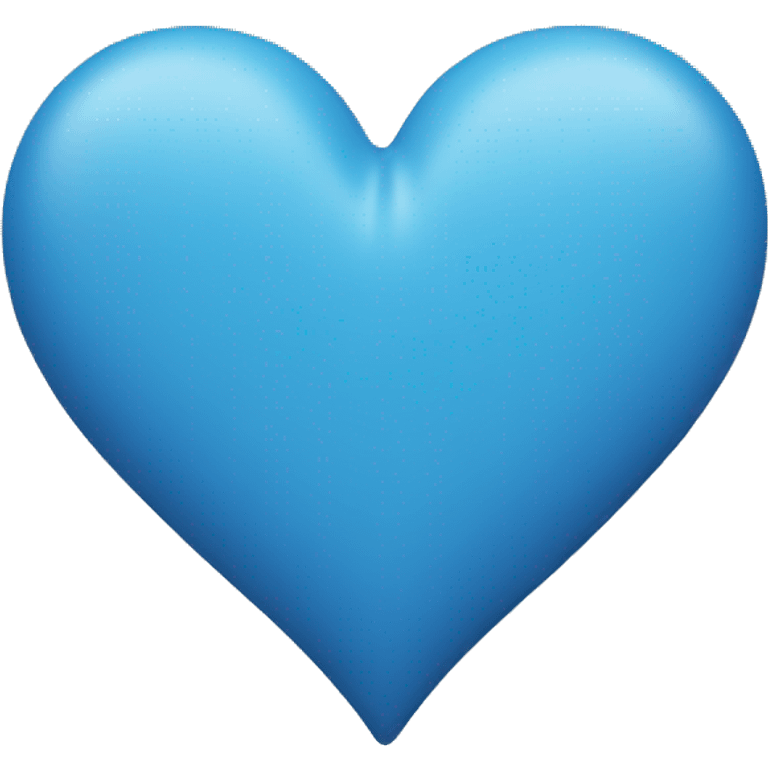 Matte blue heart emoji