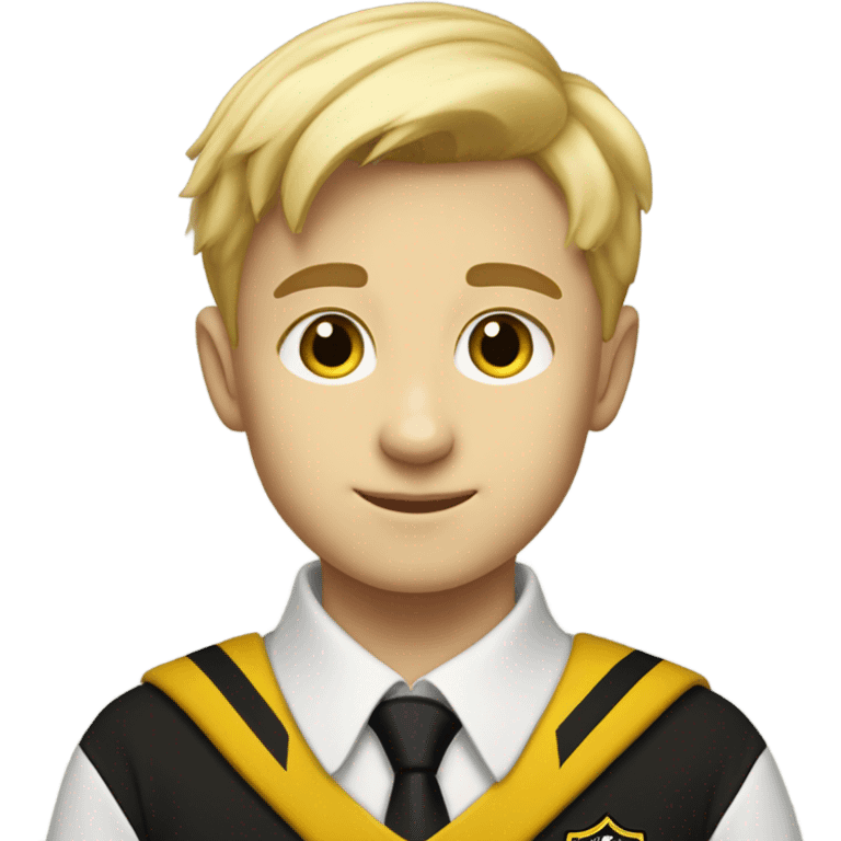 Blonde hufflepuff boy emoji