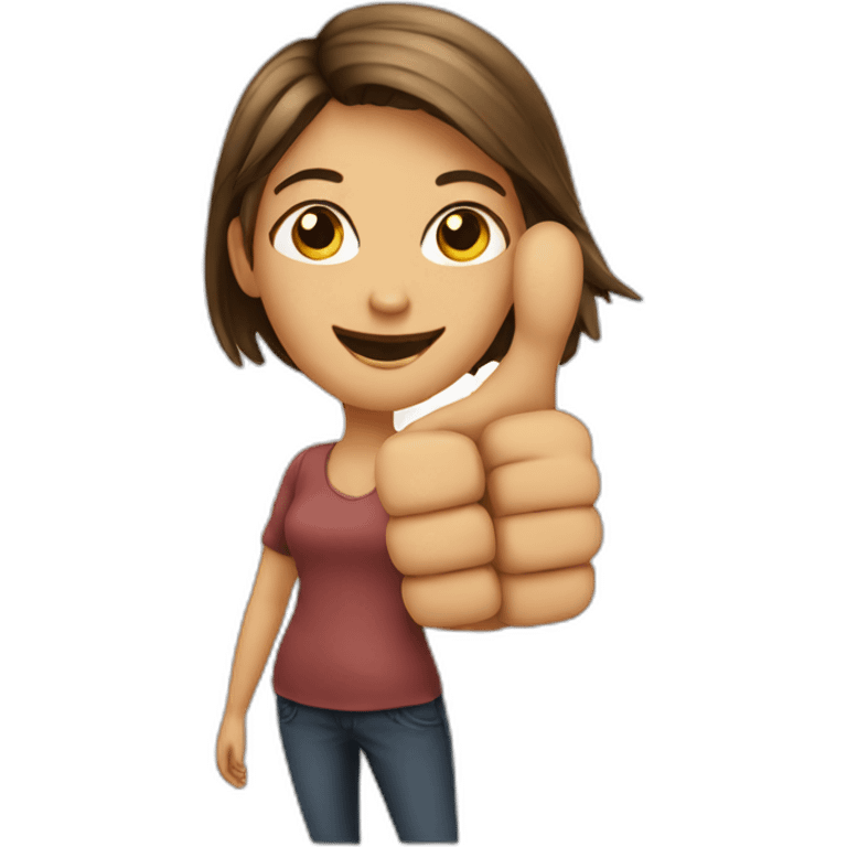 Girl-with-thumbs-up emoji