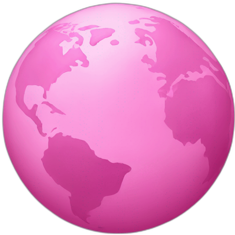 pink earth emoji