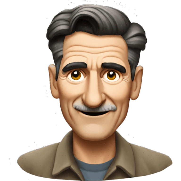 George Orwell smiling  emoji