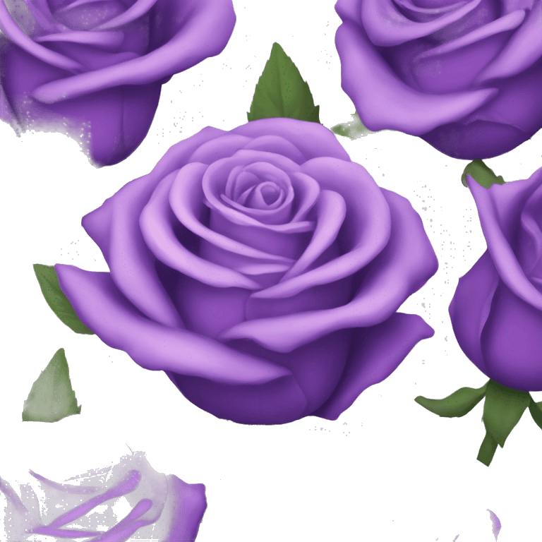 purple roses emoji