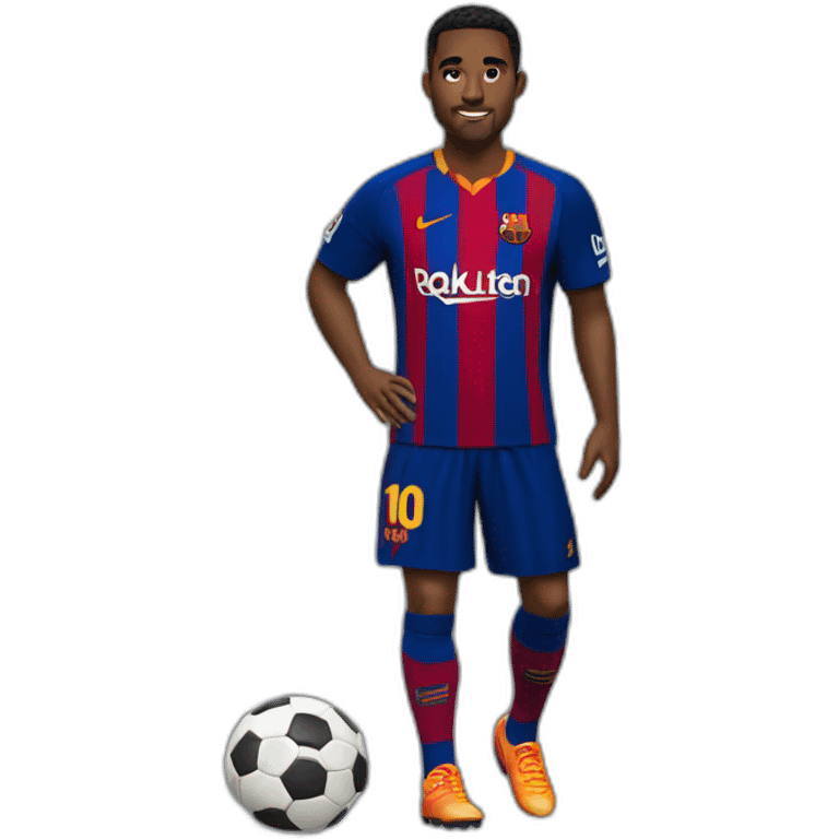 jugador futbol barcelona emoji