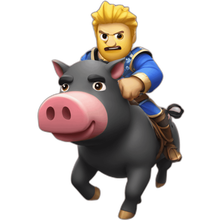 Hog rider clash royal emoji