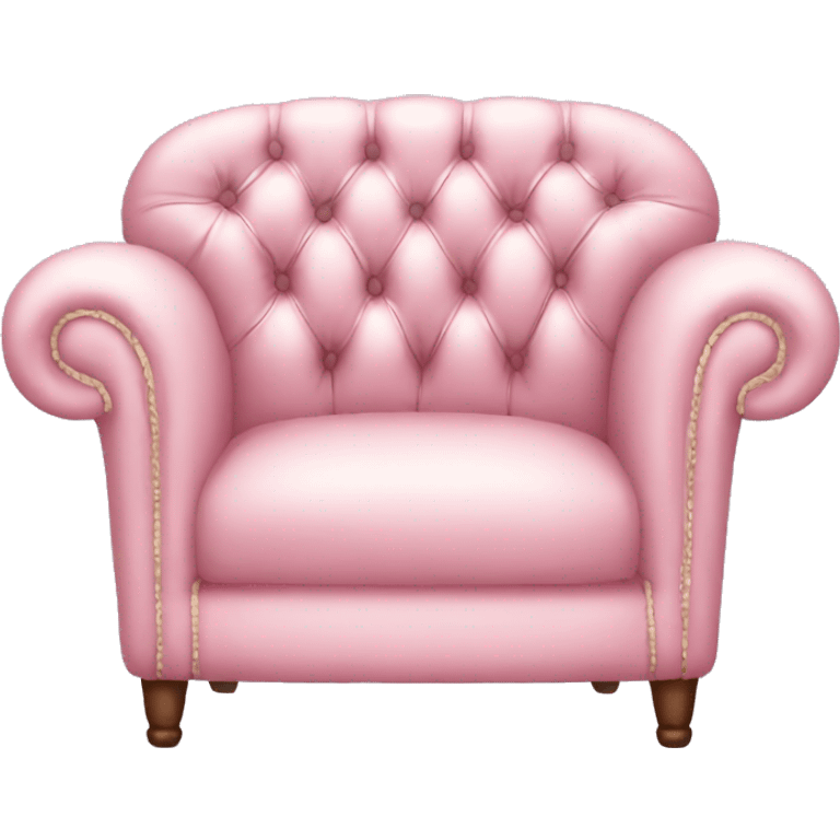 Pastel pink Chesterfield emoji